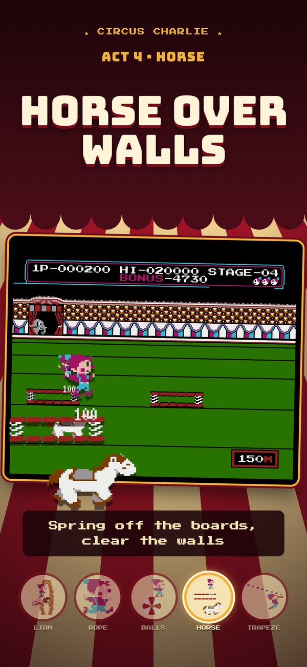 Horse act: clearing a wall