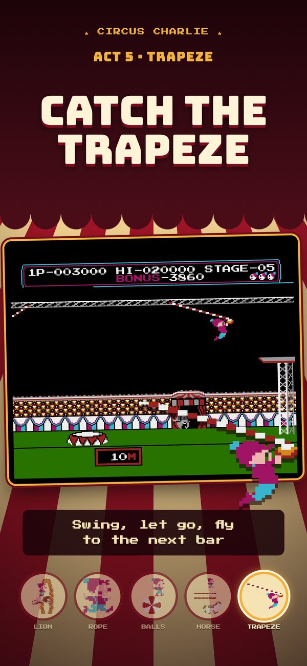 Trapeze act: swinging to the next bar